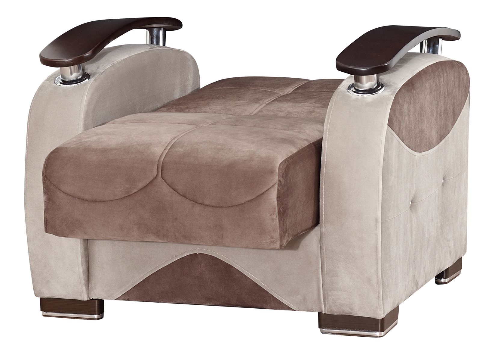 Yafah Microfiber Fabric Convertible Chair