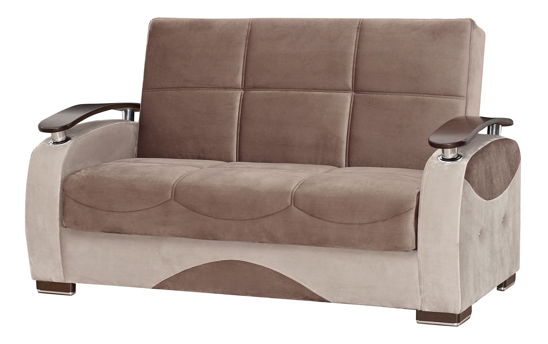 Yafah Fabric Convertible Living Set