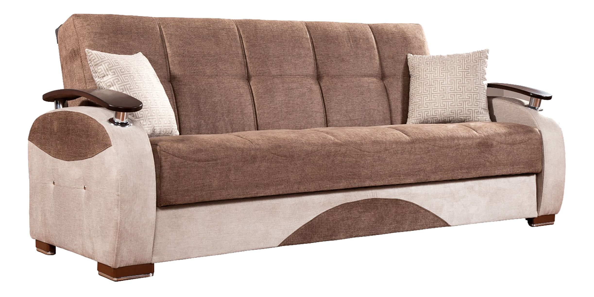 Yafah Fabric Convertible Living Set