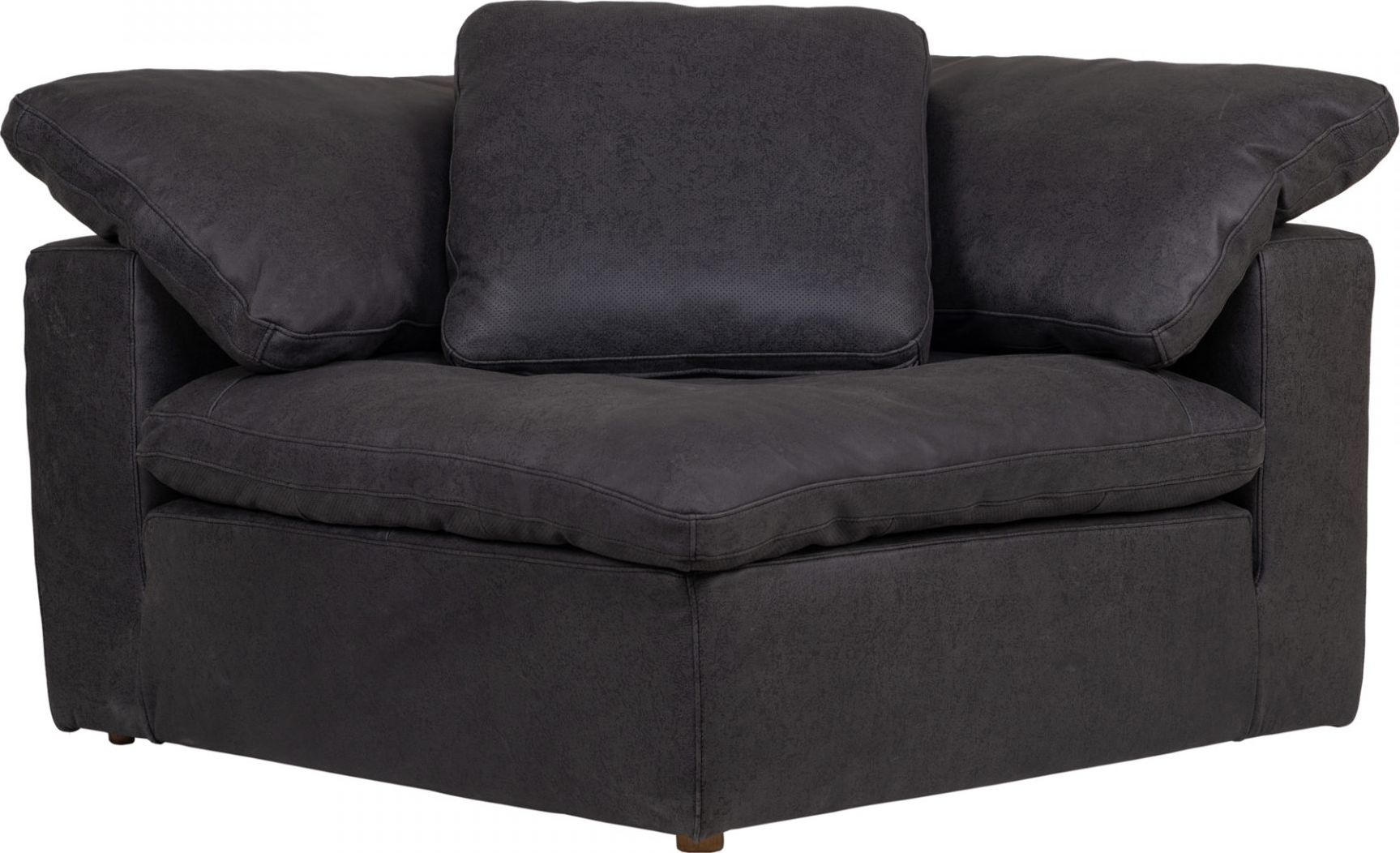 Clay Nubuck Leather Corner Chair