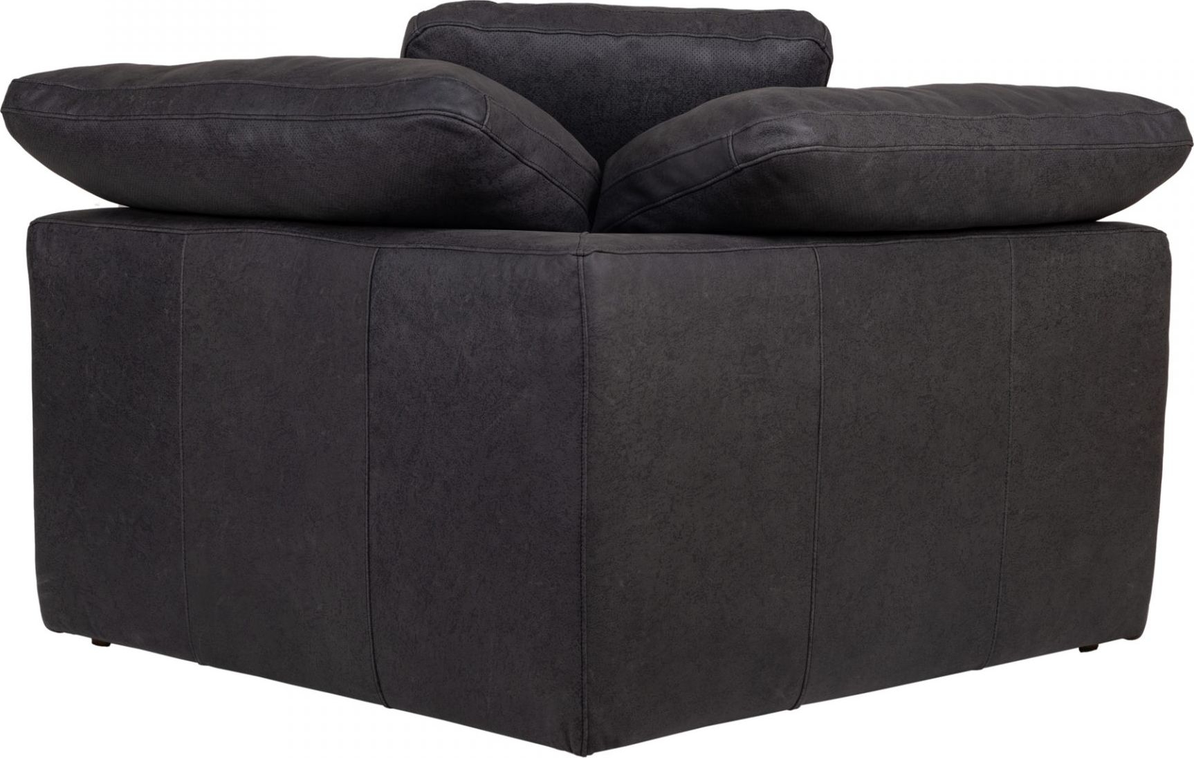 Clay Nubuck Leather Corner Chair