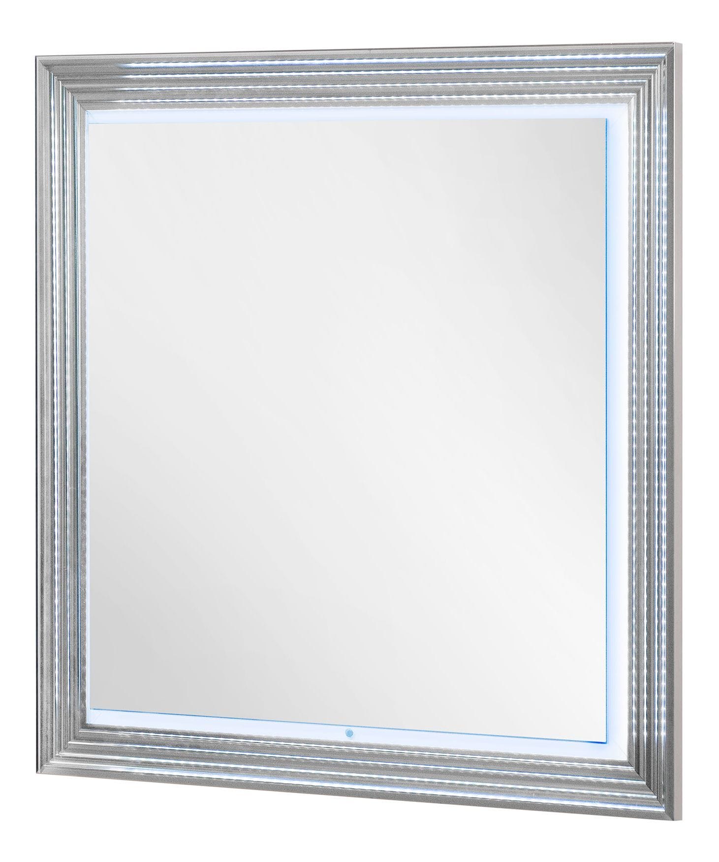 Ylime Wood Veneer Mirror w/LED Lighting