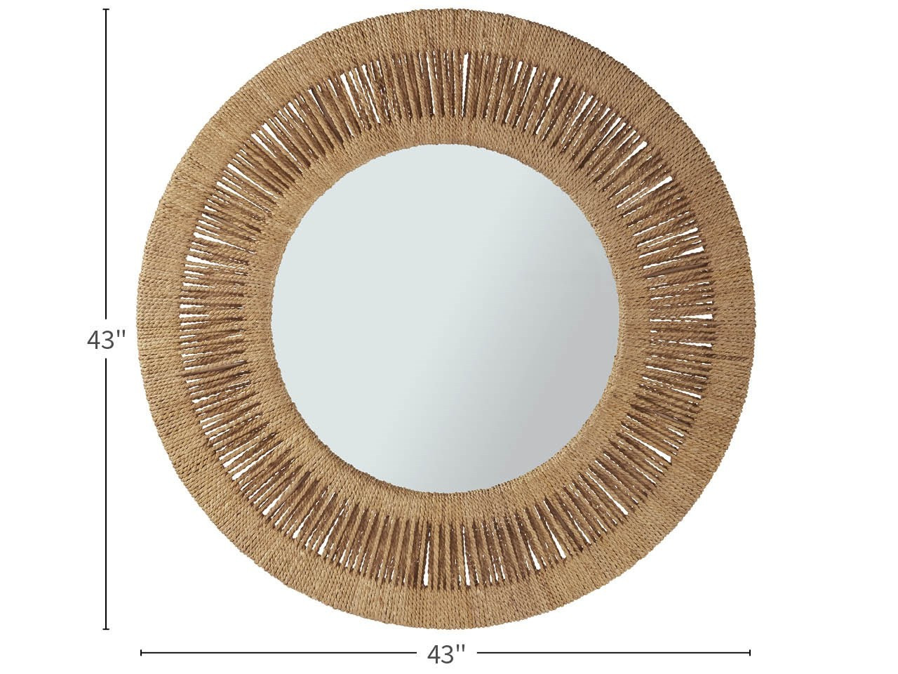 Coca Plum Woven Rope Mirror