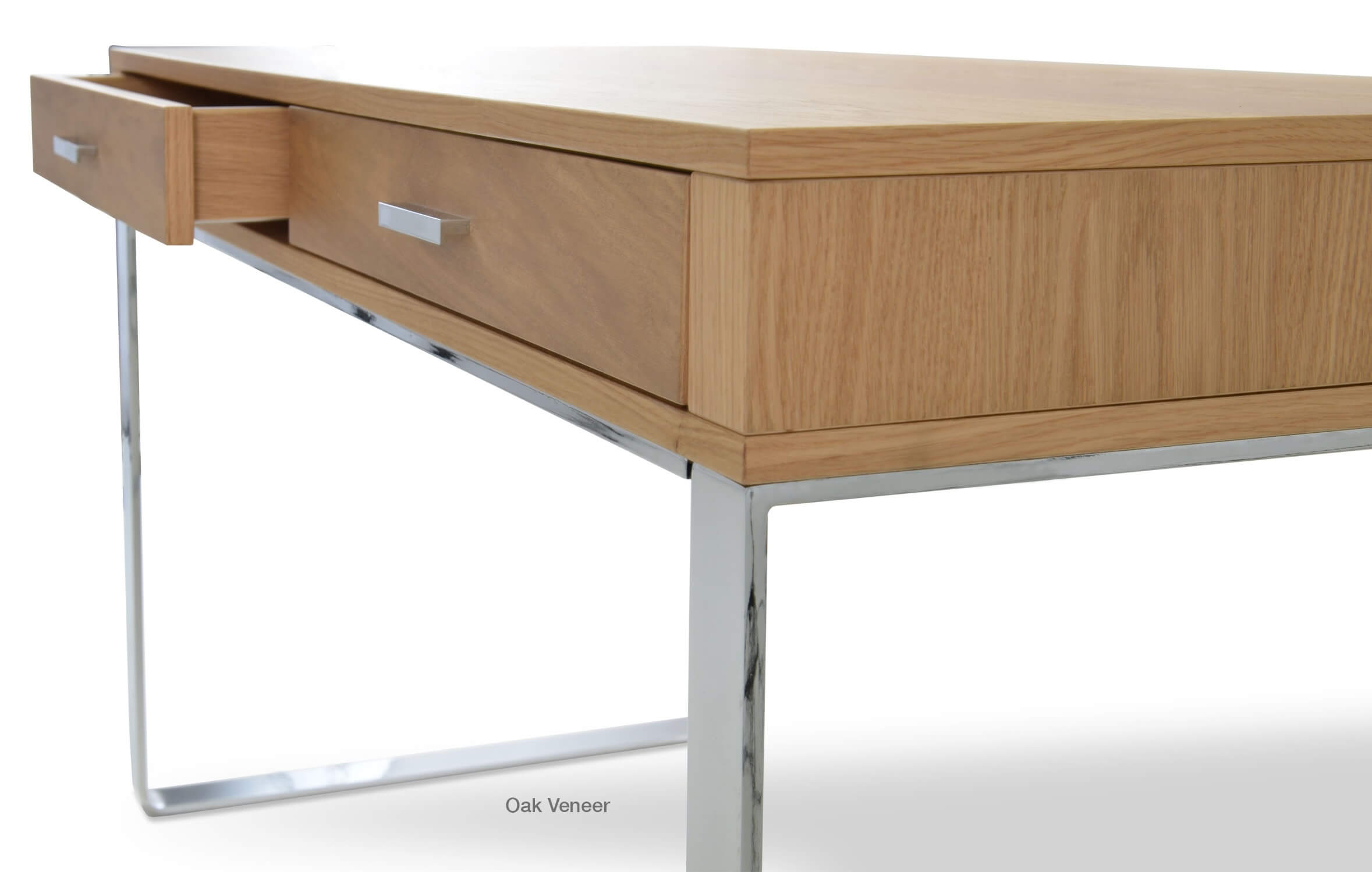 York 2-Drawer Wood Desk