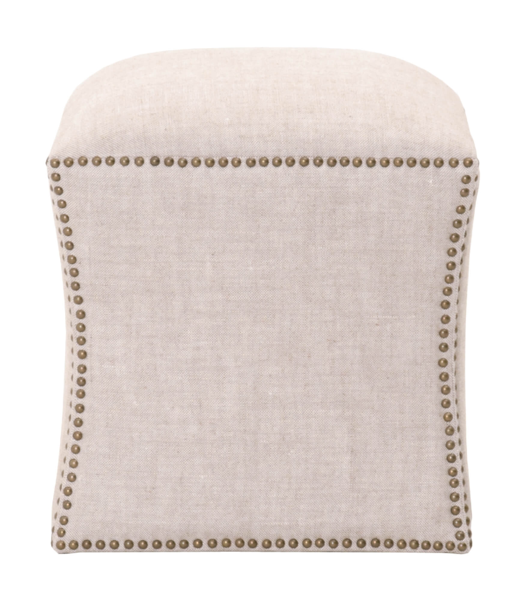York Fabric Fully Upholstered Ottoman