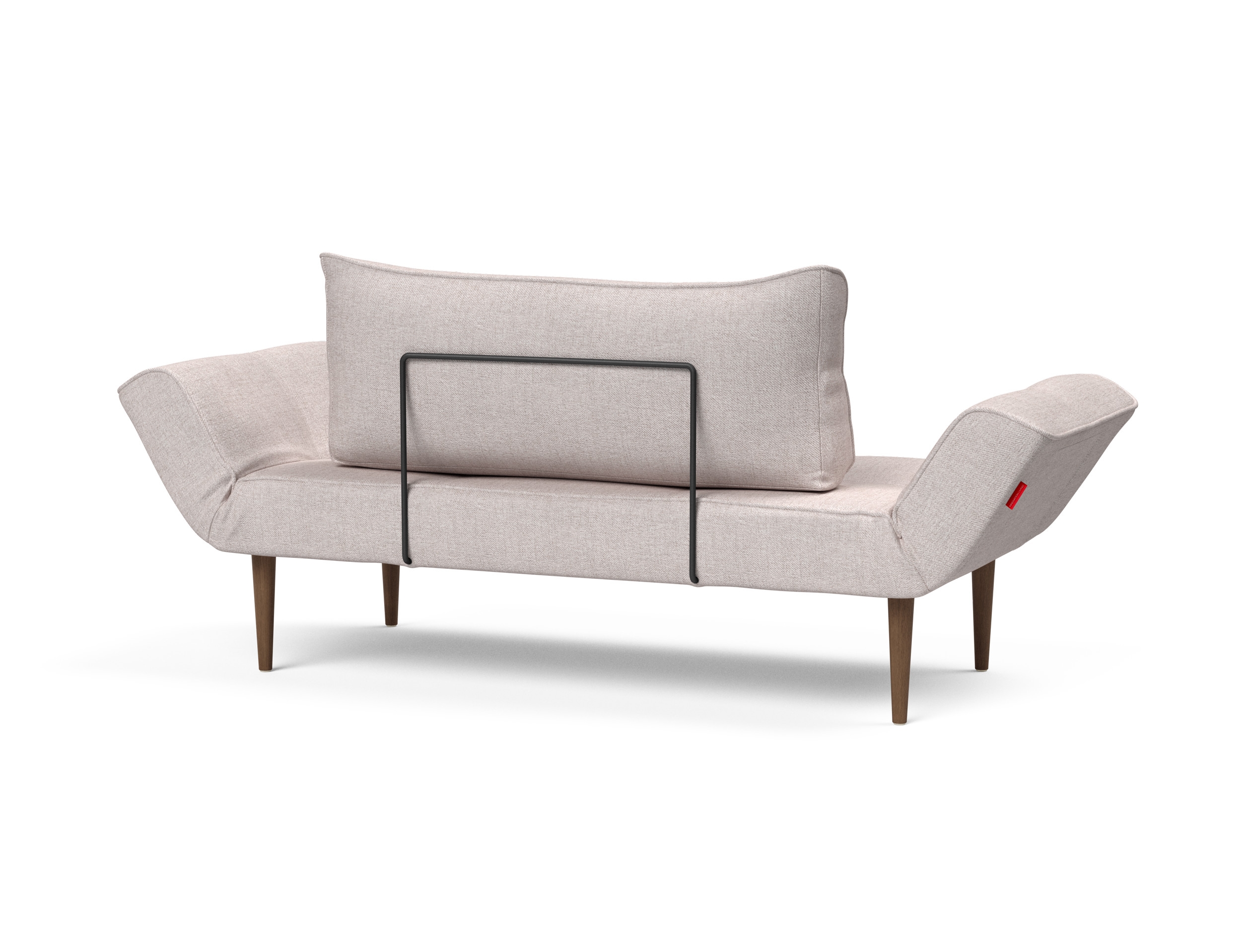 Zeal Deluxe Fabric Daybed w/Dark Wood Styletto Legs