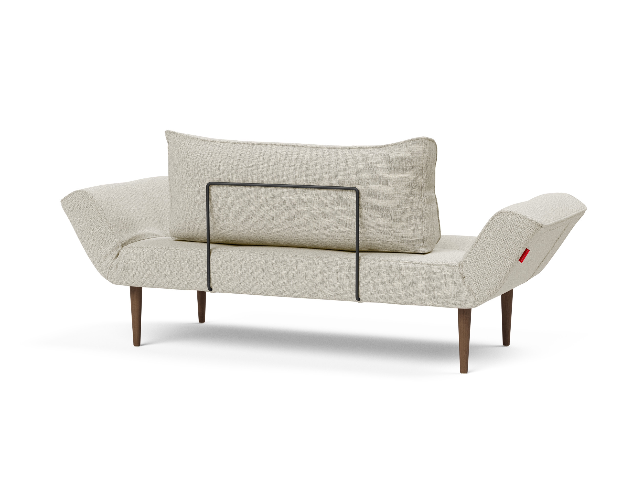 Zeal Deluxe Fabric Daybed w/Dark Wood Styletto Legs
