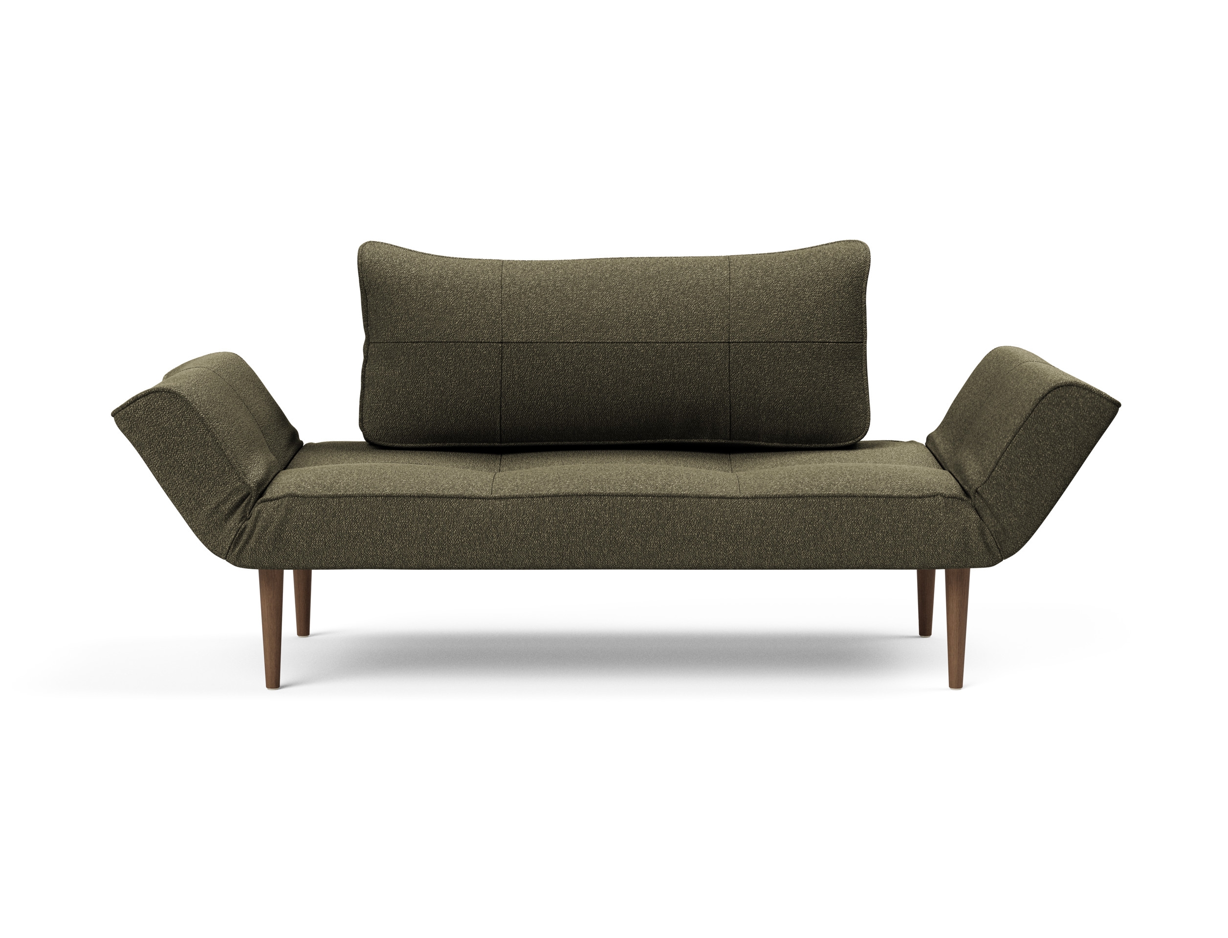Zeal Deluxe Fabric Daybed w/Dark Wood Styletto Legs