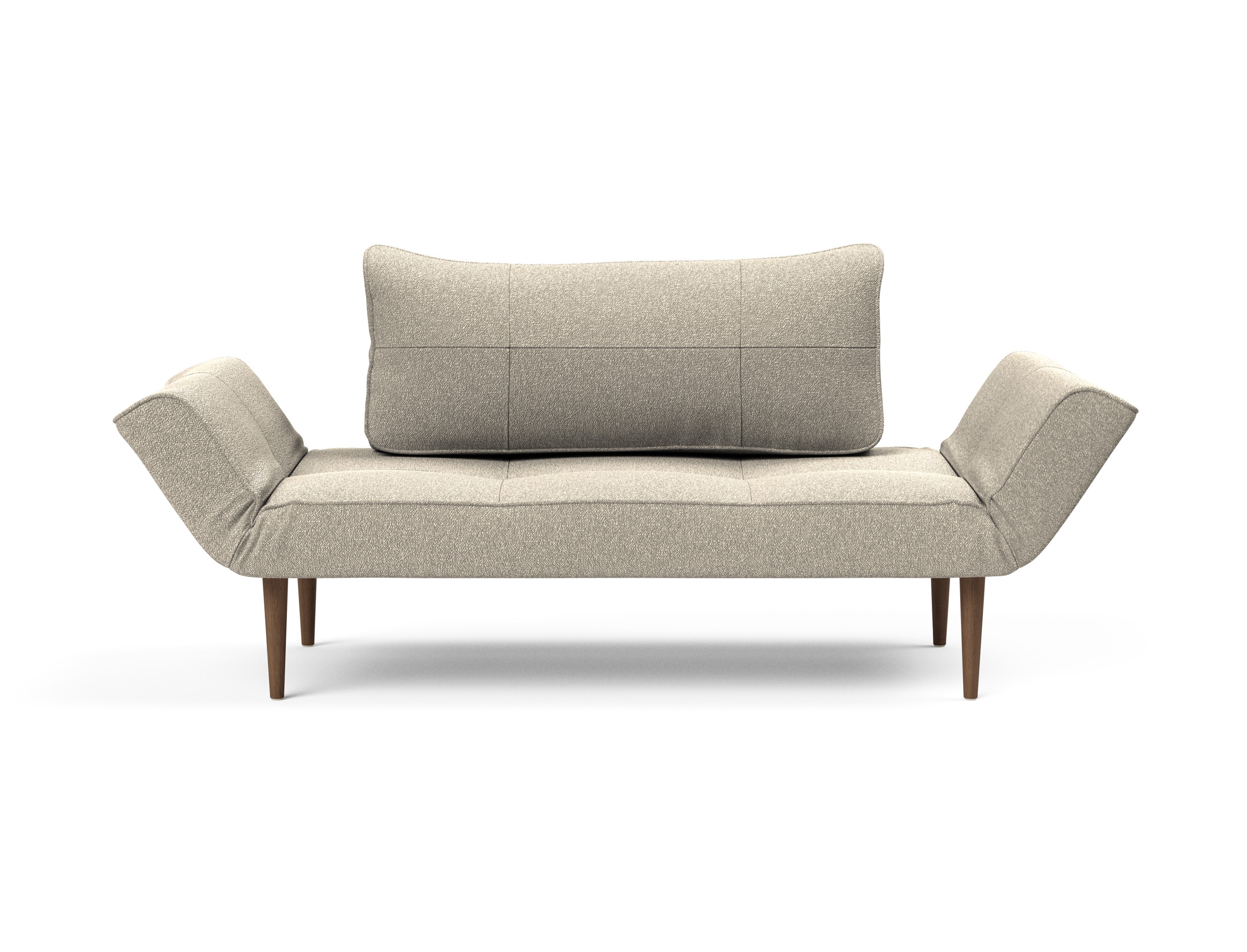 Zeal Deluxe Fabric Daybed w/Dark Wood Styletto Legs