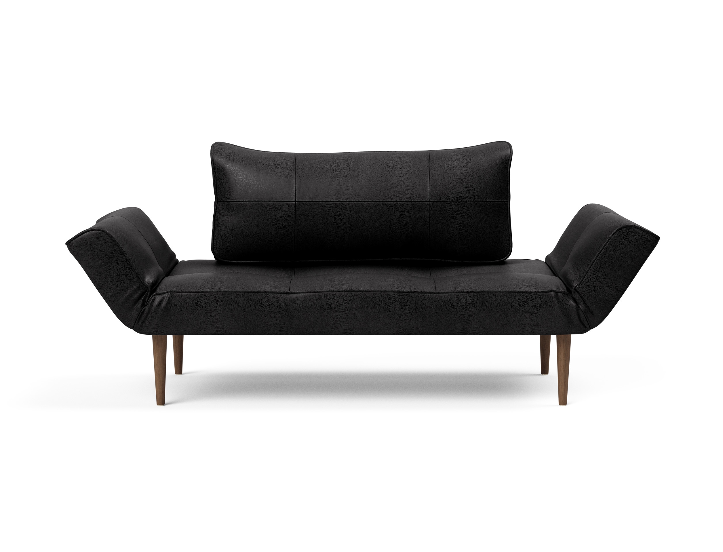 Zeal Deluxe Fabric Daybed w/Dark Wood Styletto Legs