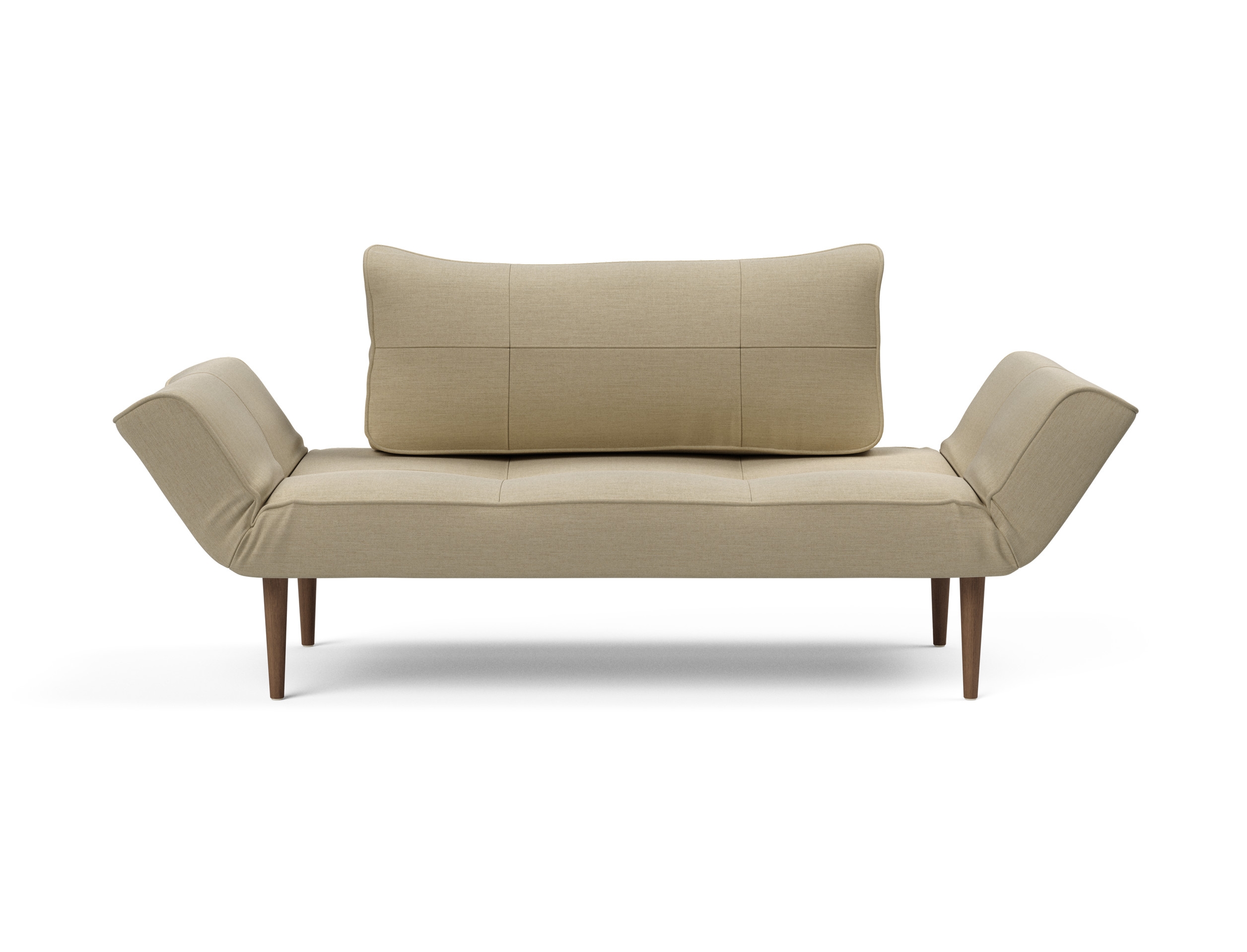 Zeal Deluxe Fabric Daybed w/Dark Wood Styletto Legs