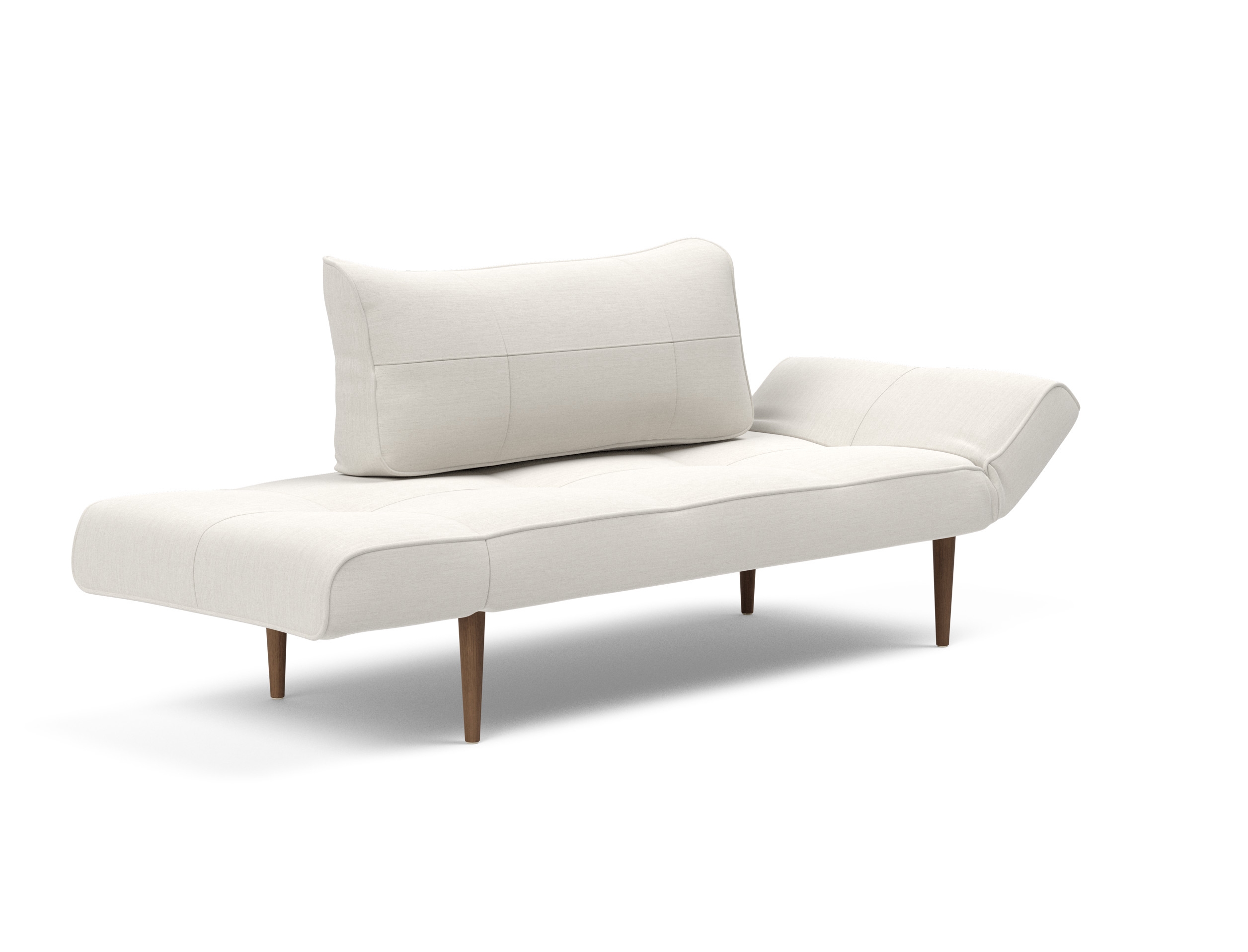 Zeal Deluxe Fabric Daybed w/Dark Wood Styletto Legs