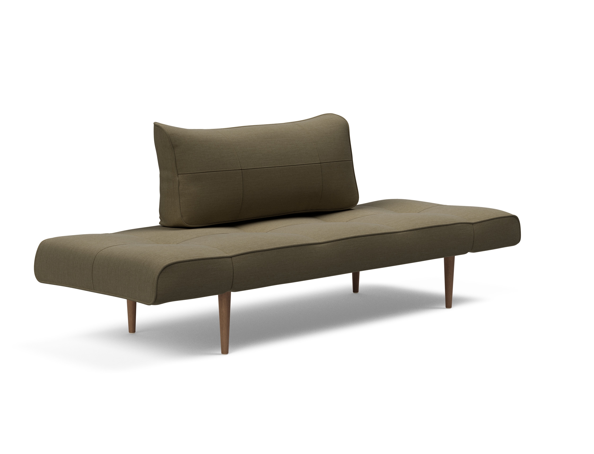 Zeal Deluxe Fabric Daybed w/Dark Wood Styletto Legs