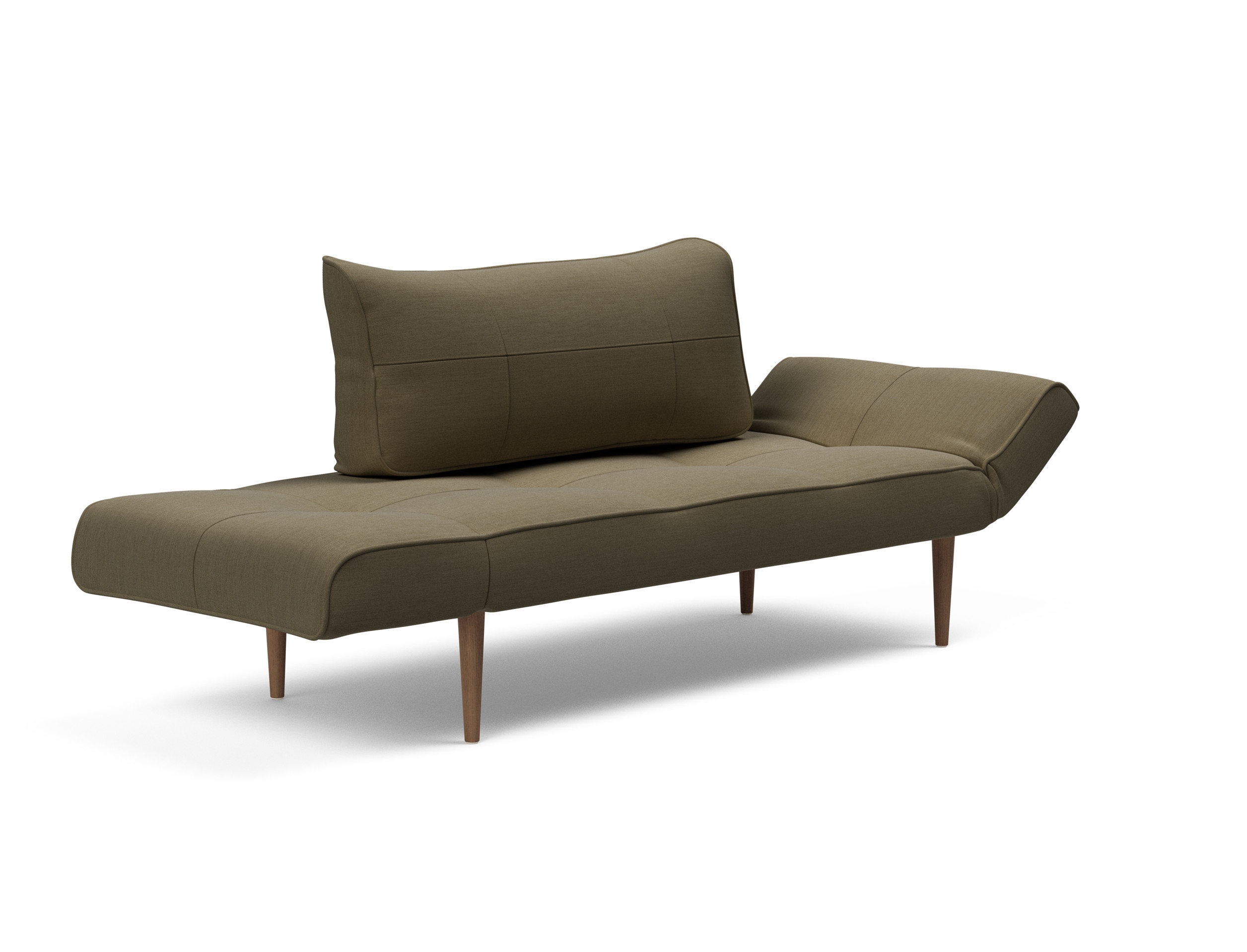 Zeal Deluxe Fabric Daybed w/Dark Wood Styletto Legs