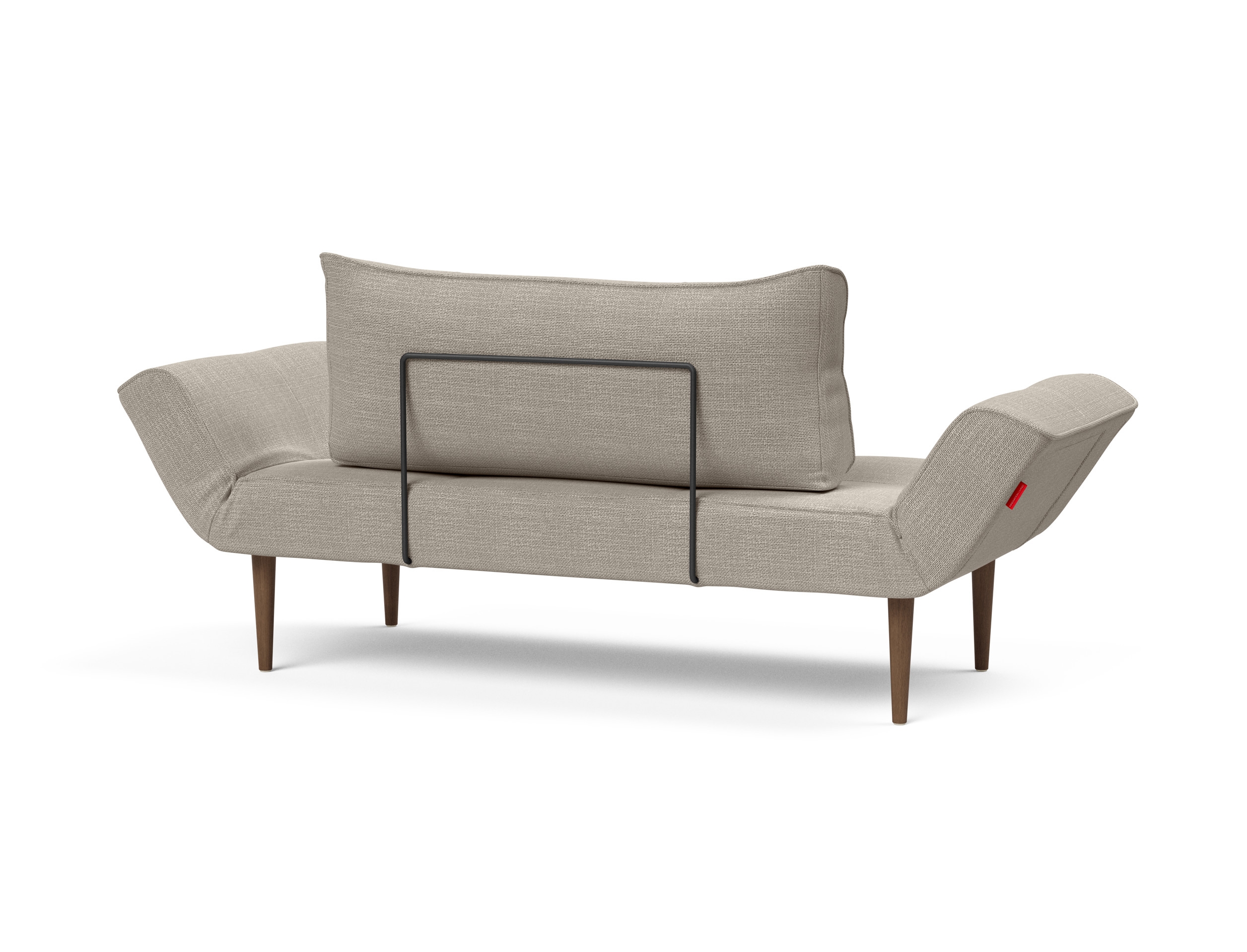 Zeal Deluxe Fabric Daybed w/Dark Wood Styletto Legs