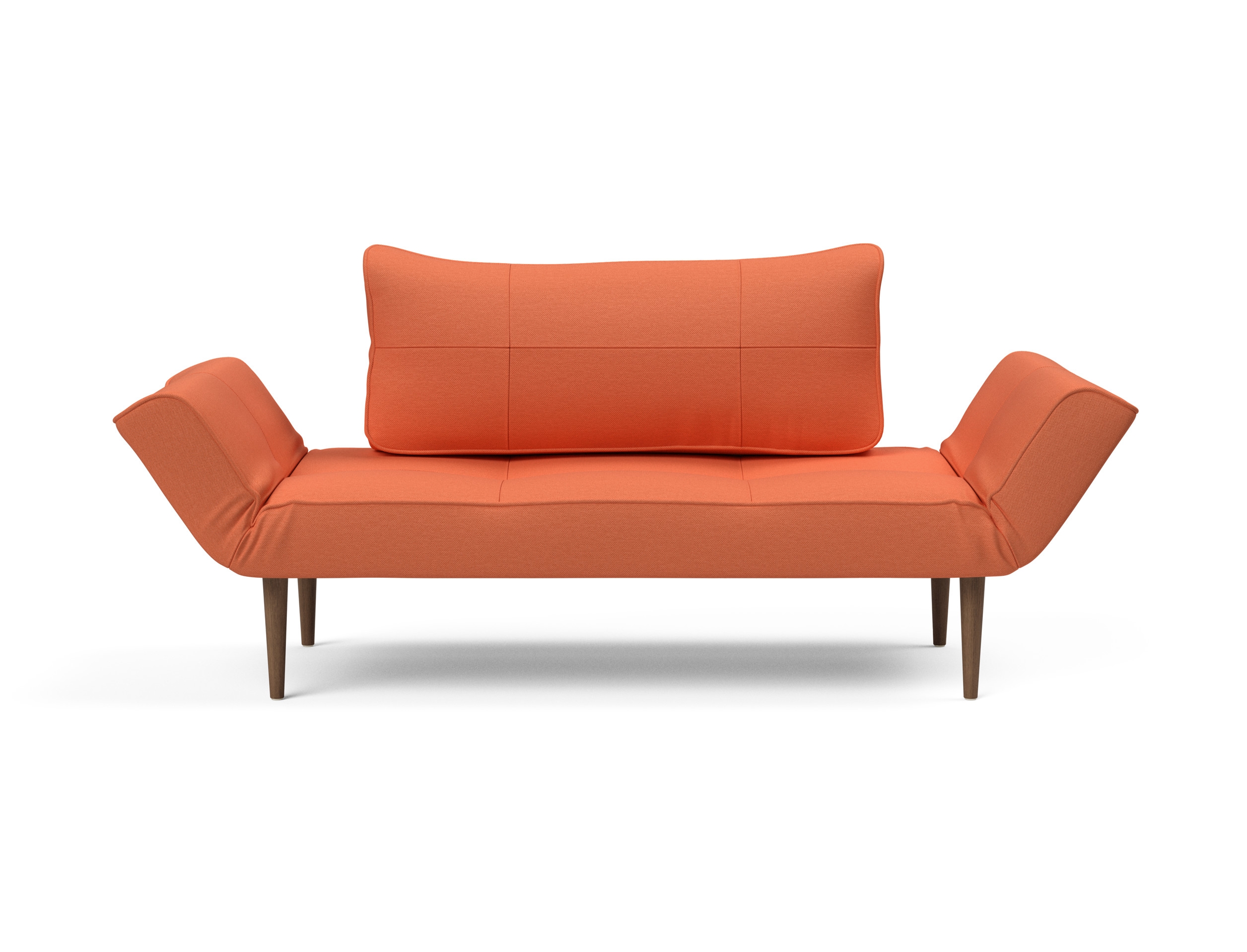 Zeal Deluxe Fabric Daybed w/Dark Wood Styletto Legs