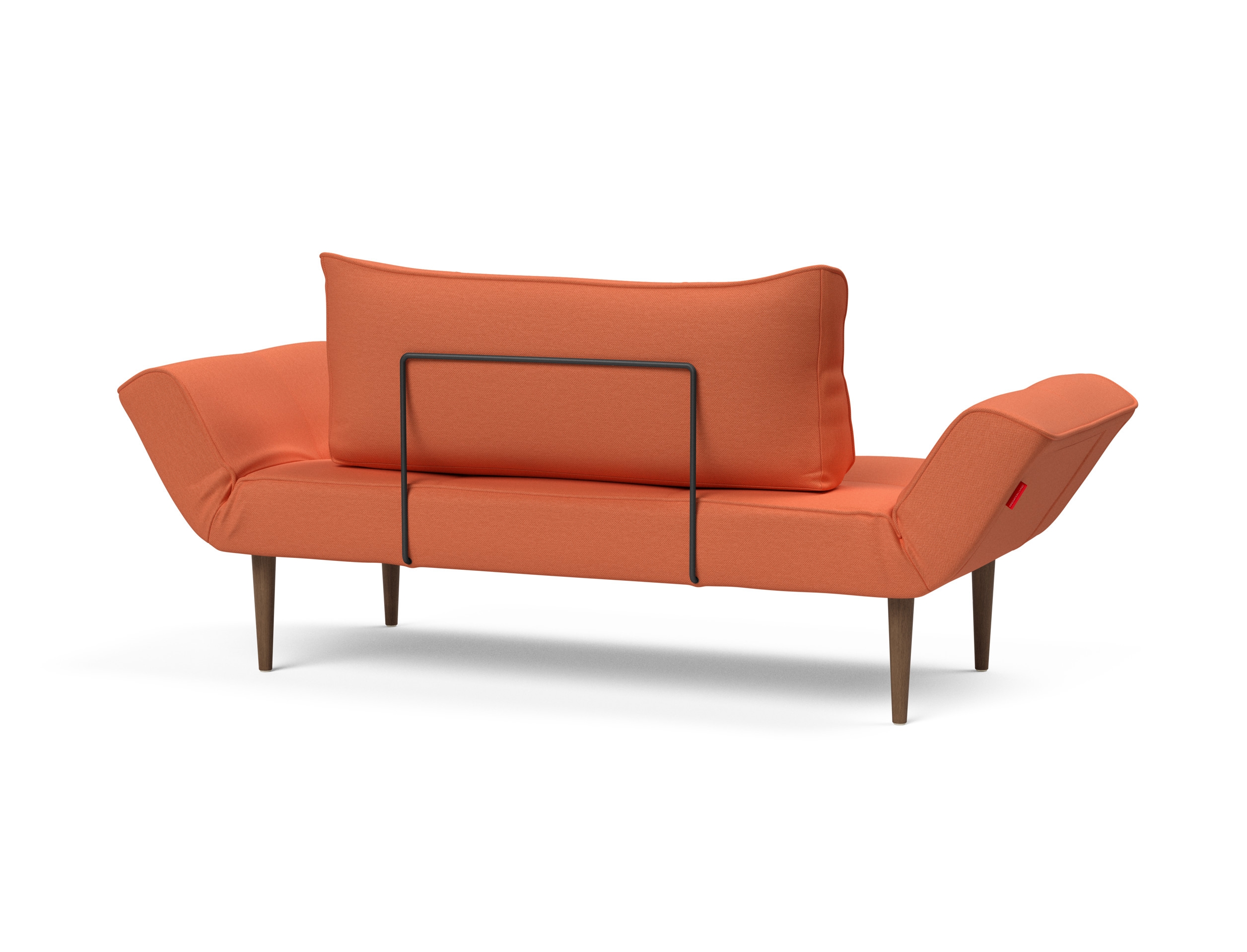 Zeal Deluxe Fabric Daybed w/Dark Wood Styletto Legs