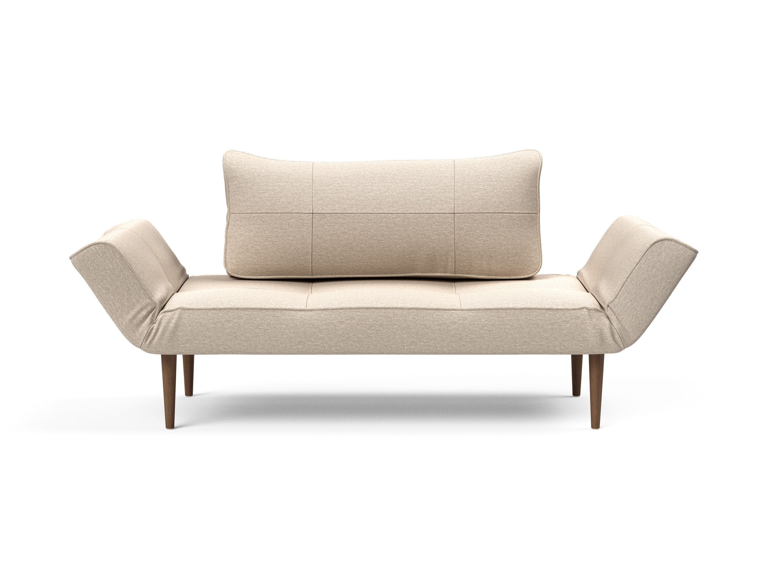 Zeal Deluxe Fabric Daybed w/Dark Wood Styletto Legs