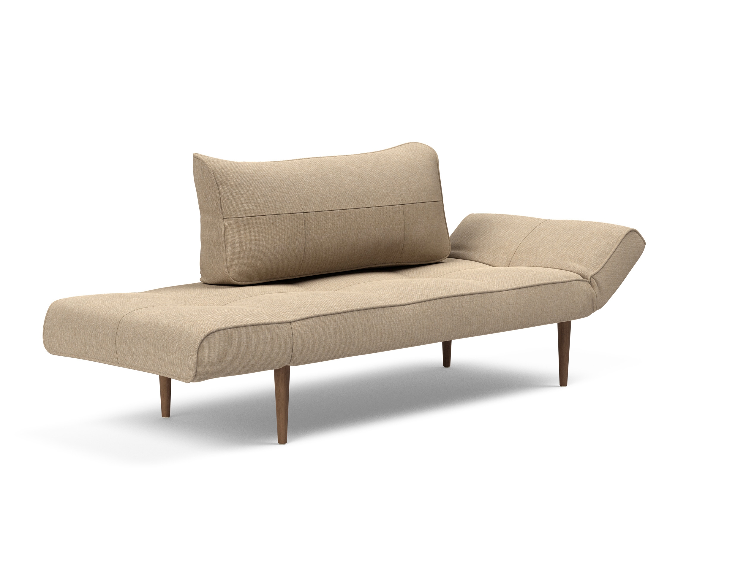 Zeal Deluxe Fabric Daybed w/Dark Wood Styletto Legs