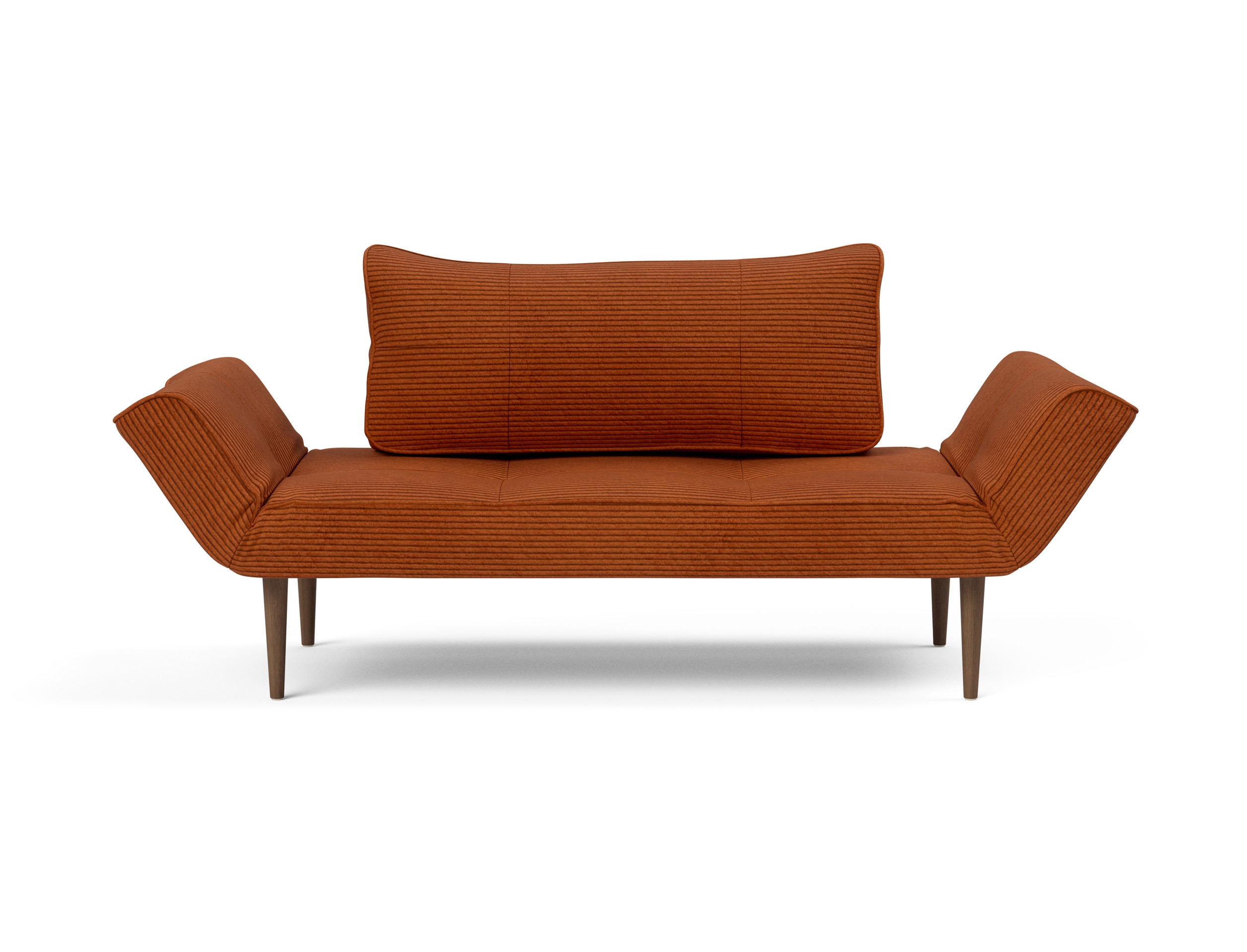 Zeal Deluxe Fabric Daybed w/Dark Wood Styletto Legs