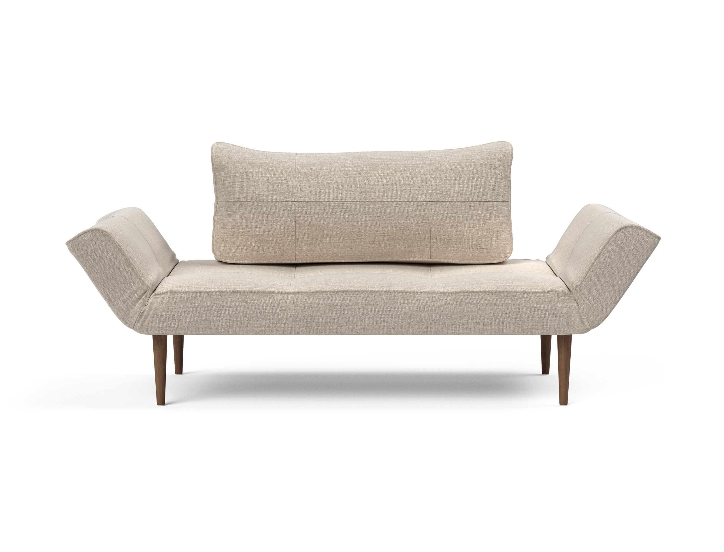 Zeal Deluxe Fabric Daybed w/Dark Wood Styletto Legs