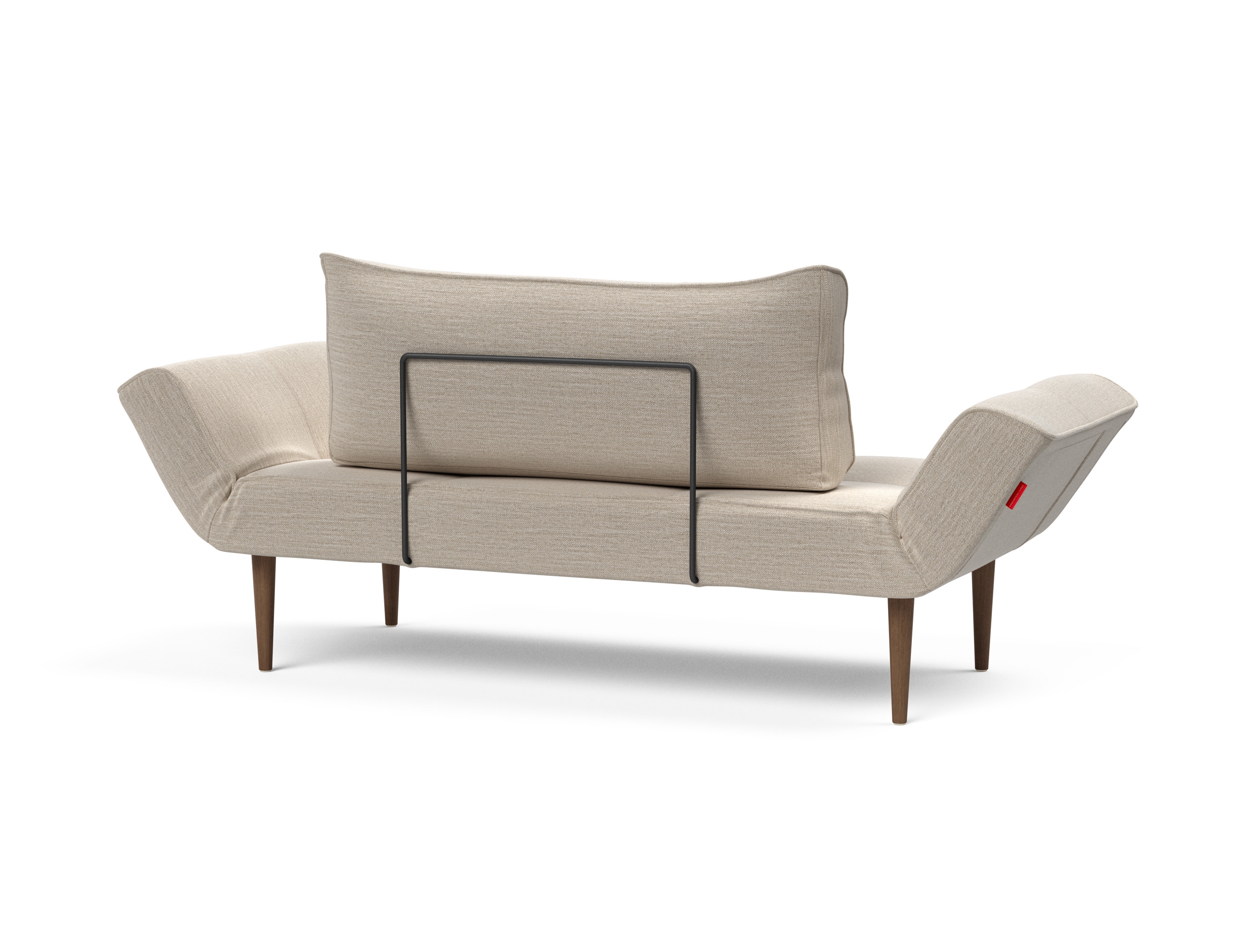 Zeal Deluxe Fabric Daybed w/Dark Wood Styletto Legs