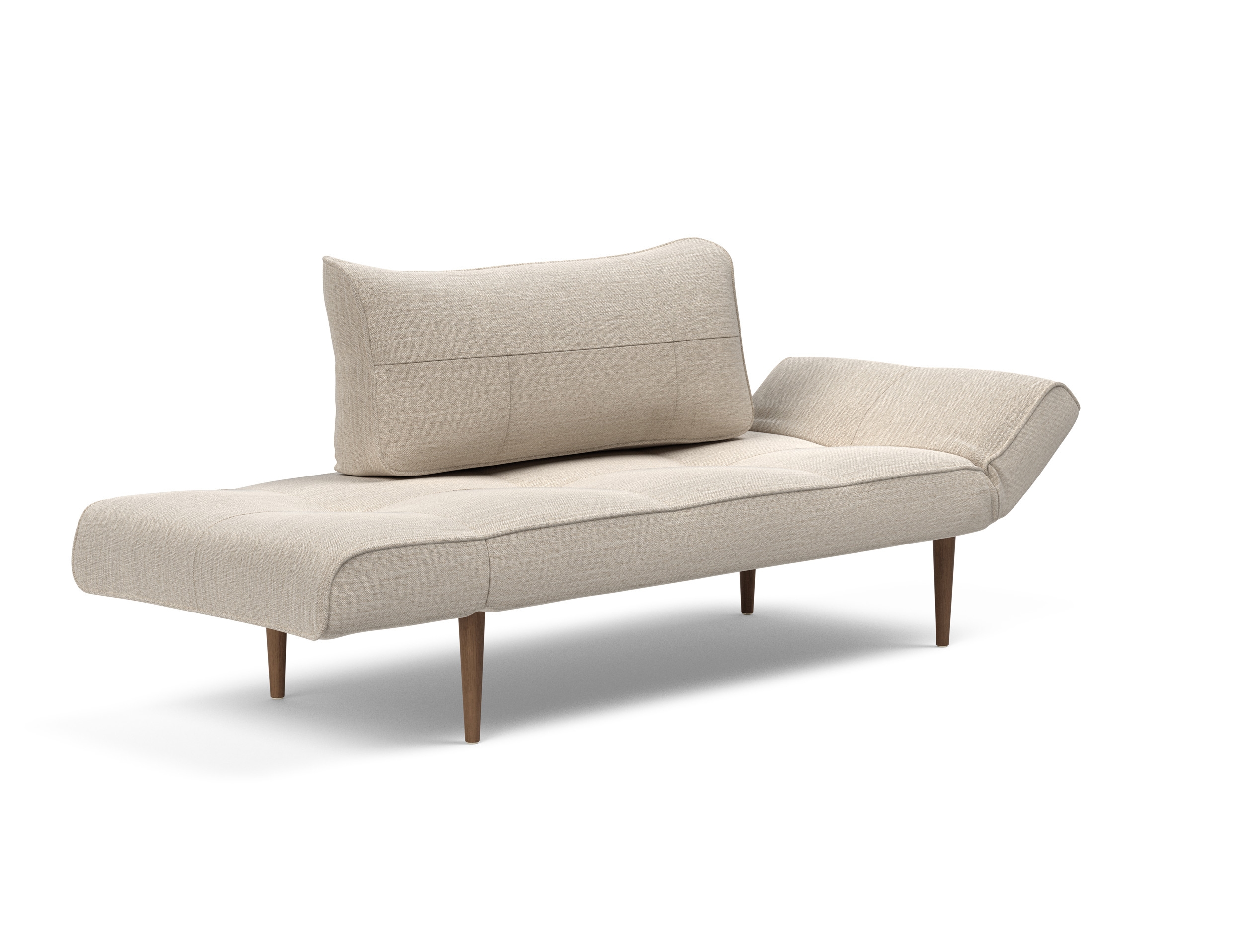 Zeal Deluxe Fabric Daybed w/Dark Wood Styletto Legs