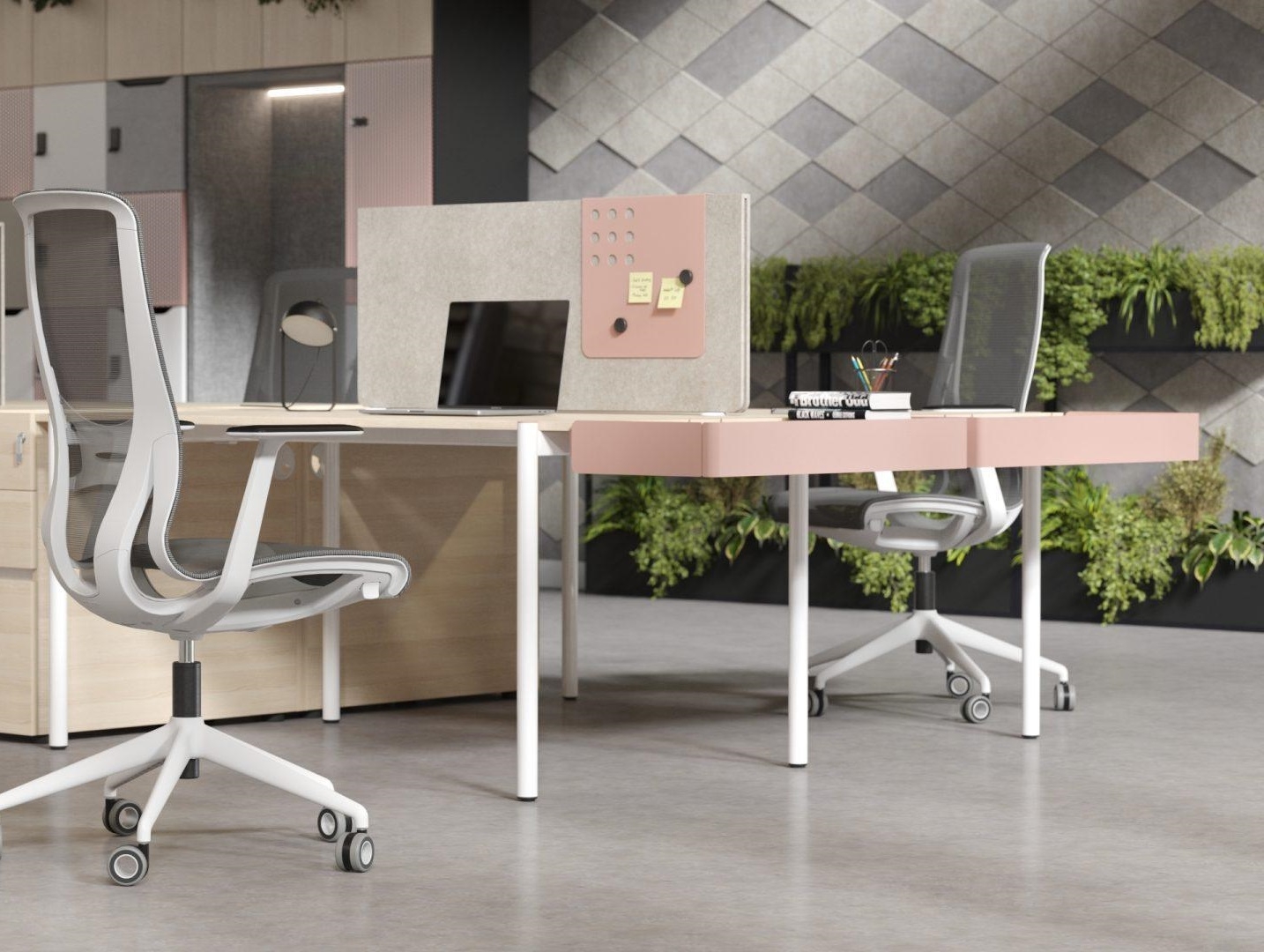 Zedo Office 2-Desk Bench for 2 Persons