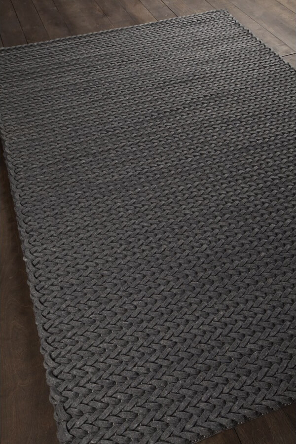Zensar Wool Rectangular Handmade Rug, 5' x 7'6"