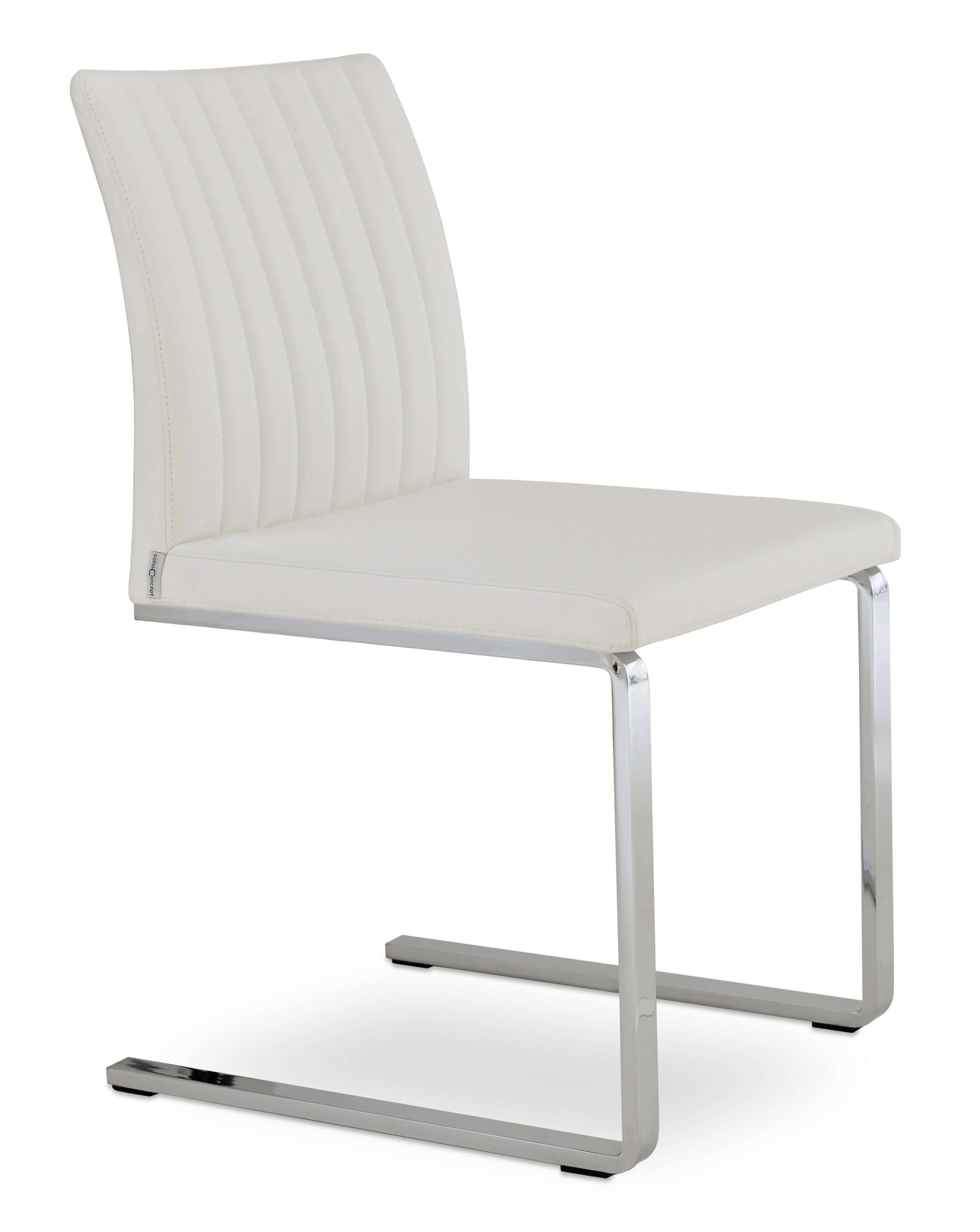 Zeyno Flat Metal Base Dining Chair