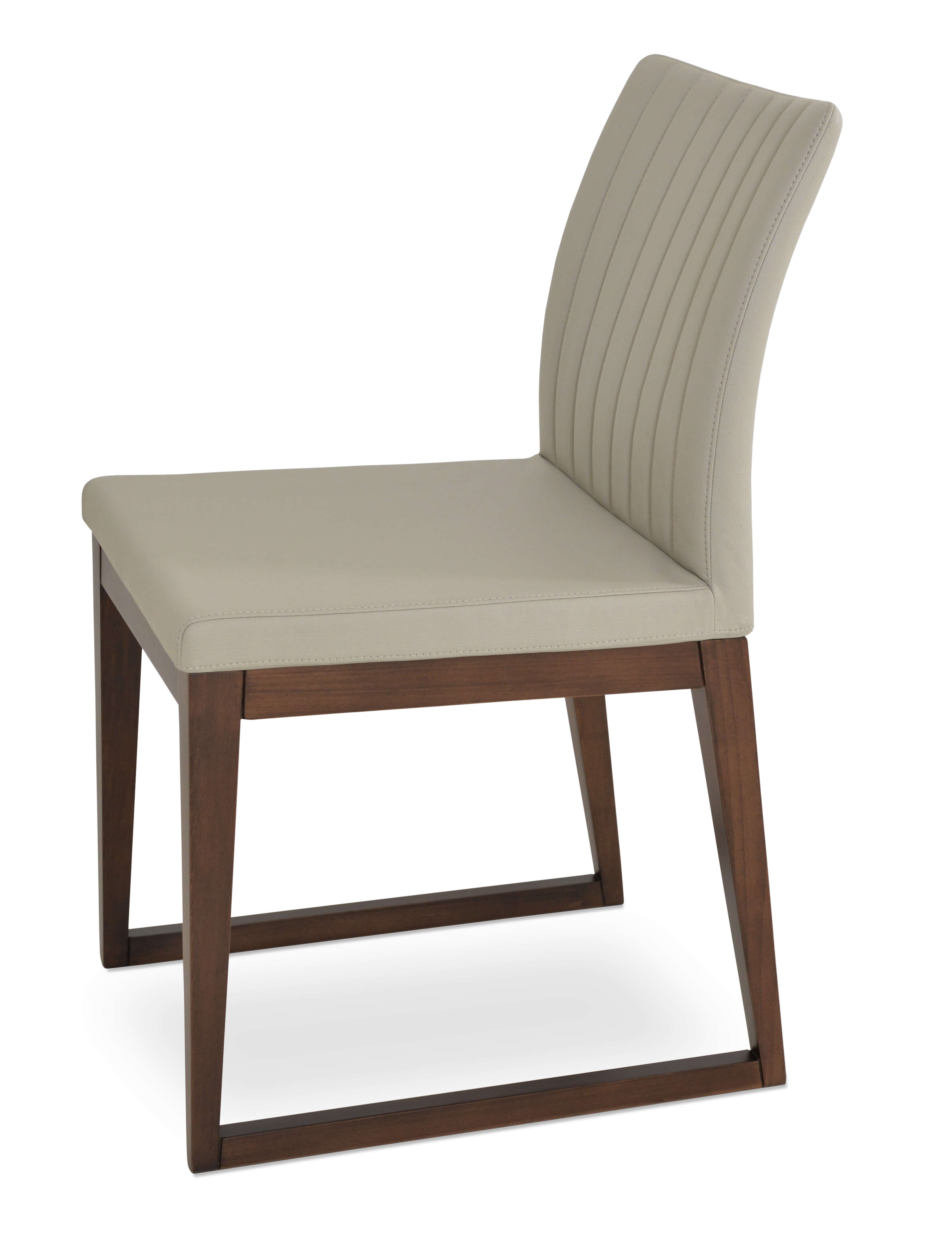 Zeyno Sled Wood Base Dining Chair