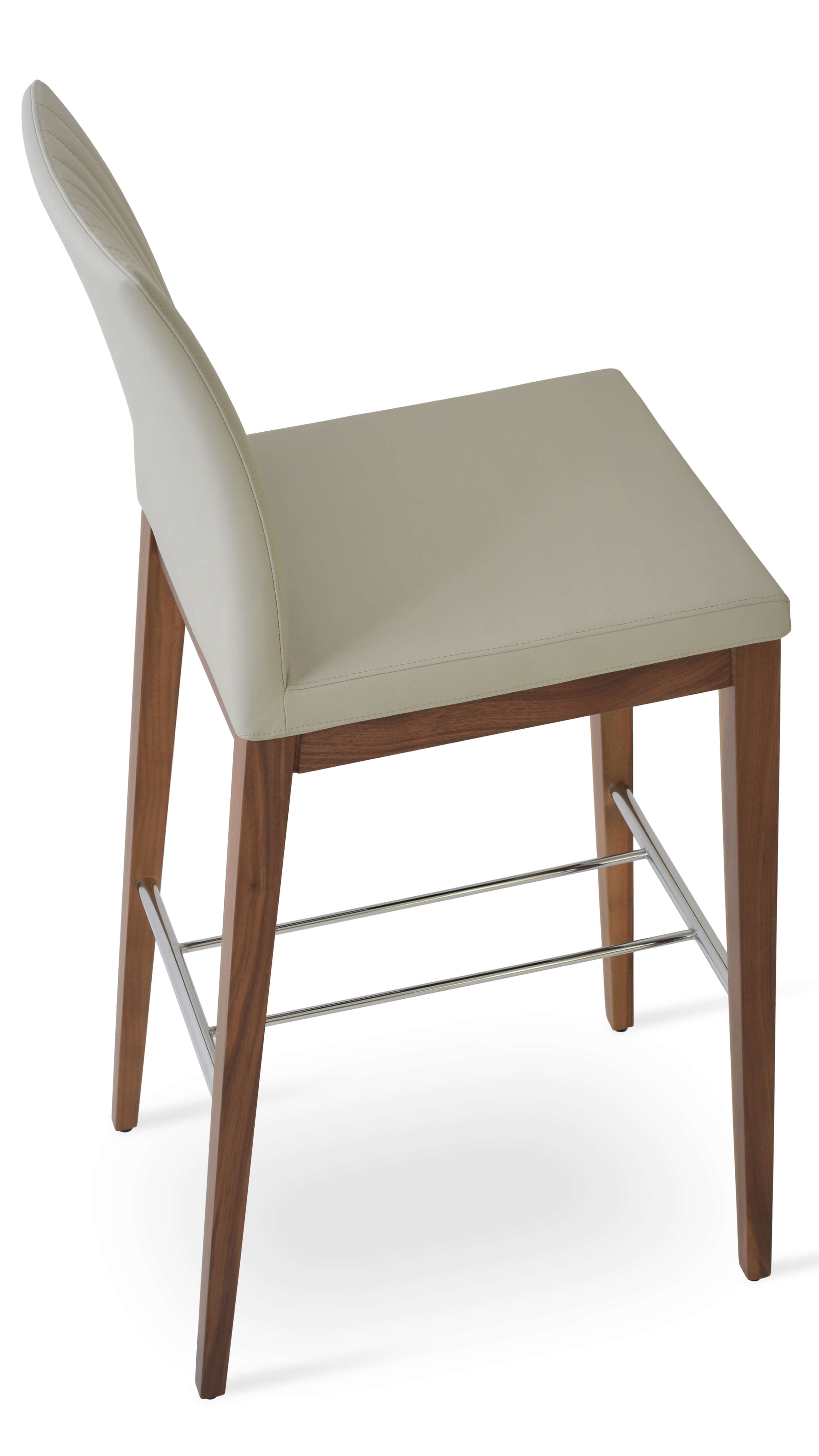 Zeyno Wood Base Barstool