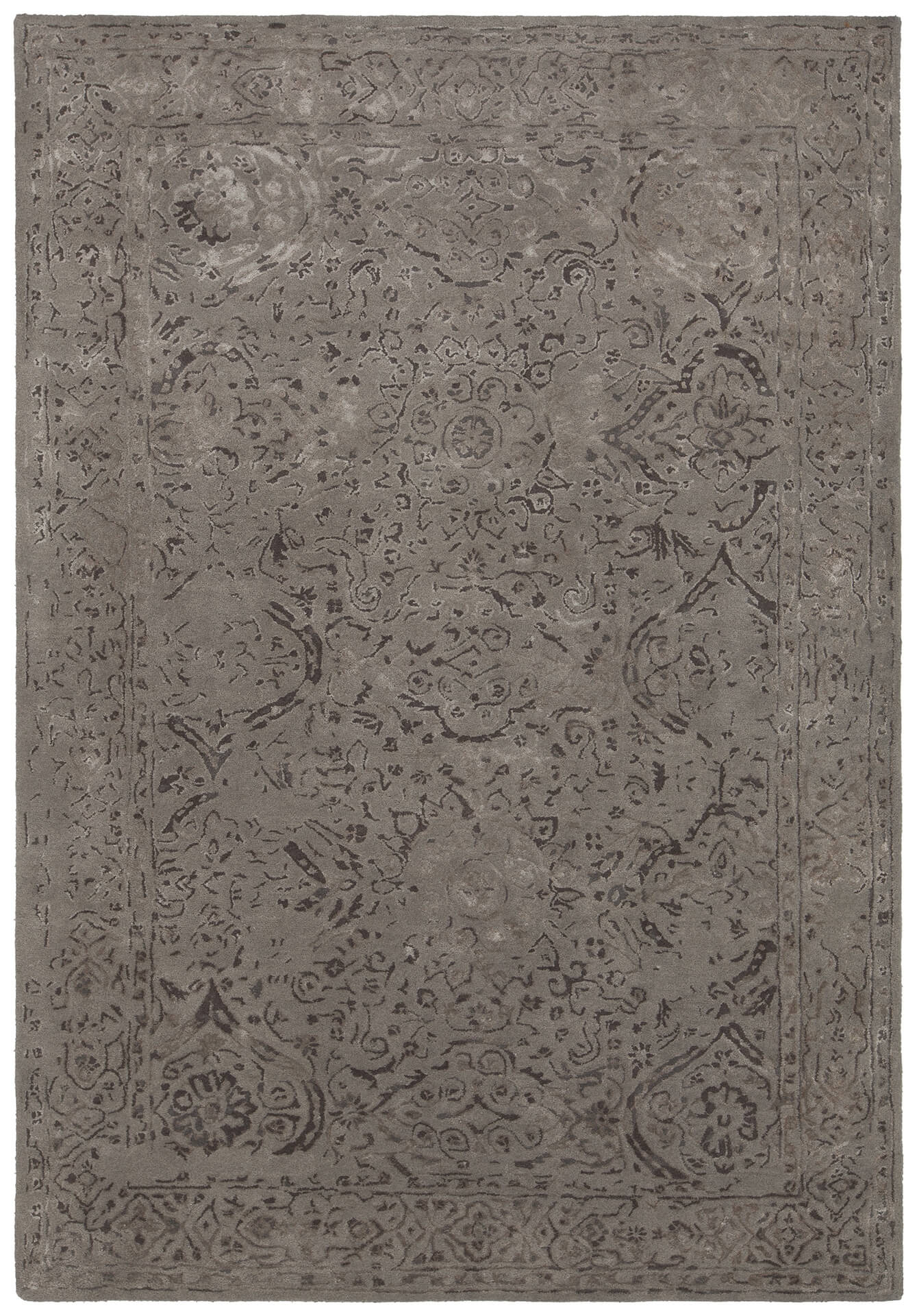 Zina Wool/Viscose Rectangular Handmade Rug