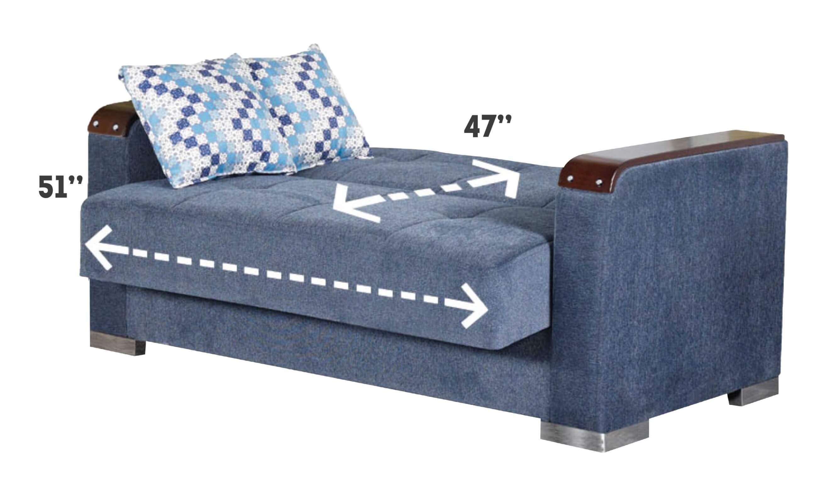 Sofa 2-seater ZURICH with sleep function