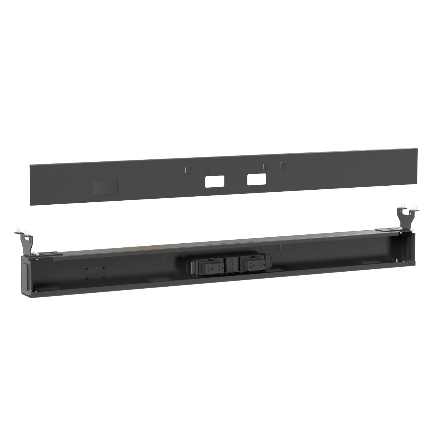 Nova U D56.7" Rectangular Office 4-Desk Bench