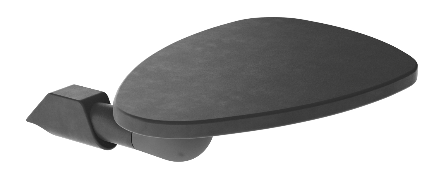 Moon Set of Conference Chairs w/Shell in Wood & Powder-Coated Steel 4-Leg Frame w/Integrated Armrests