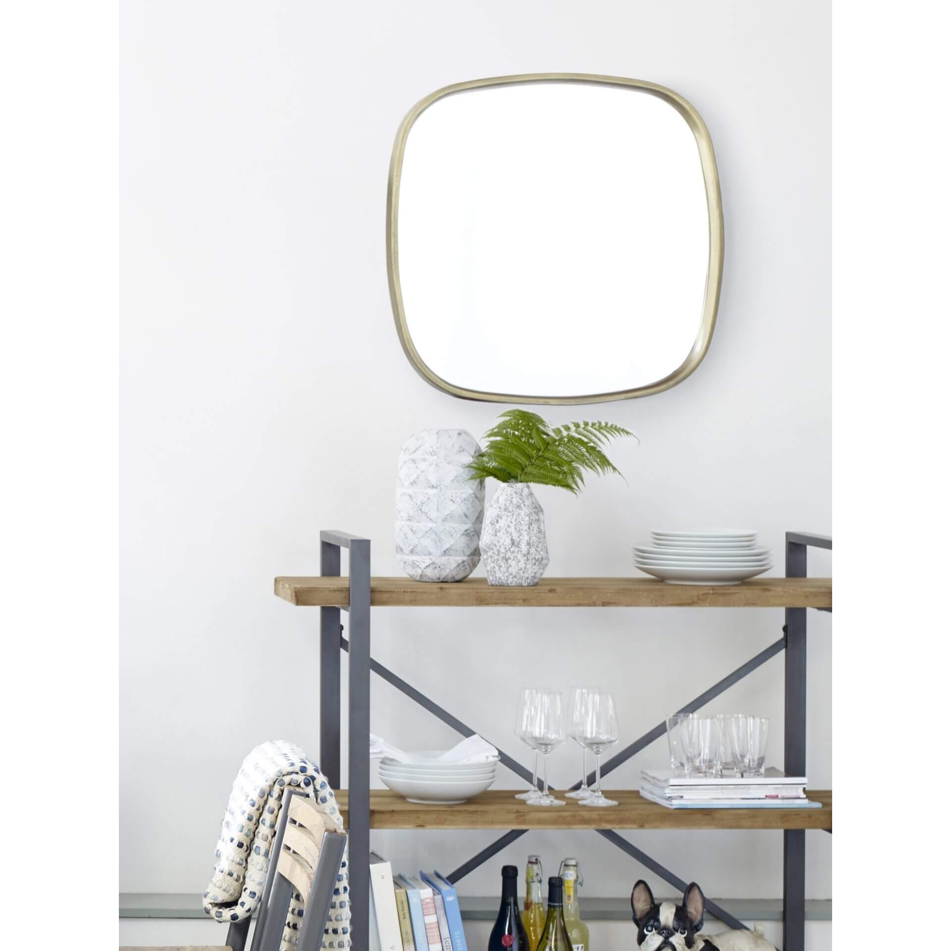 Simone Metal Mirror by MOE'S