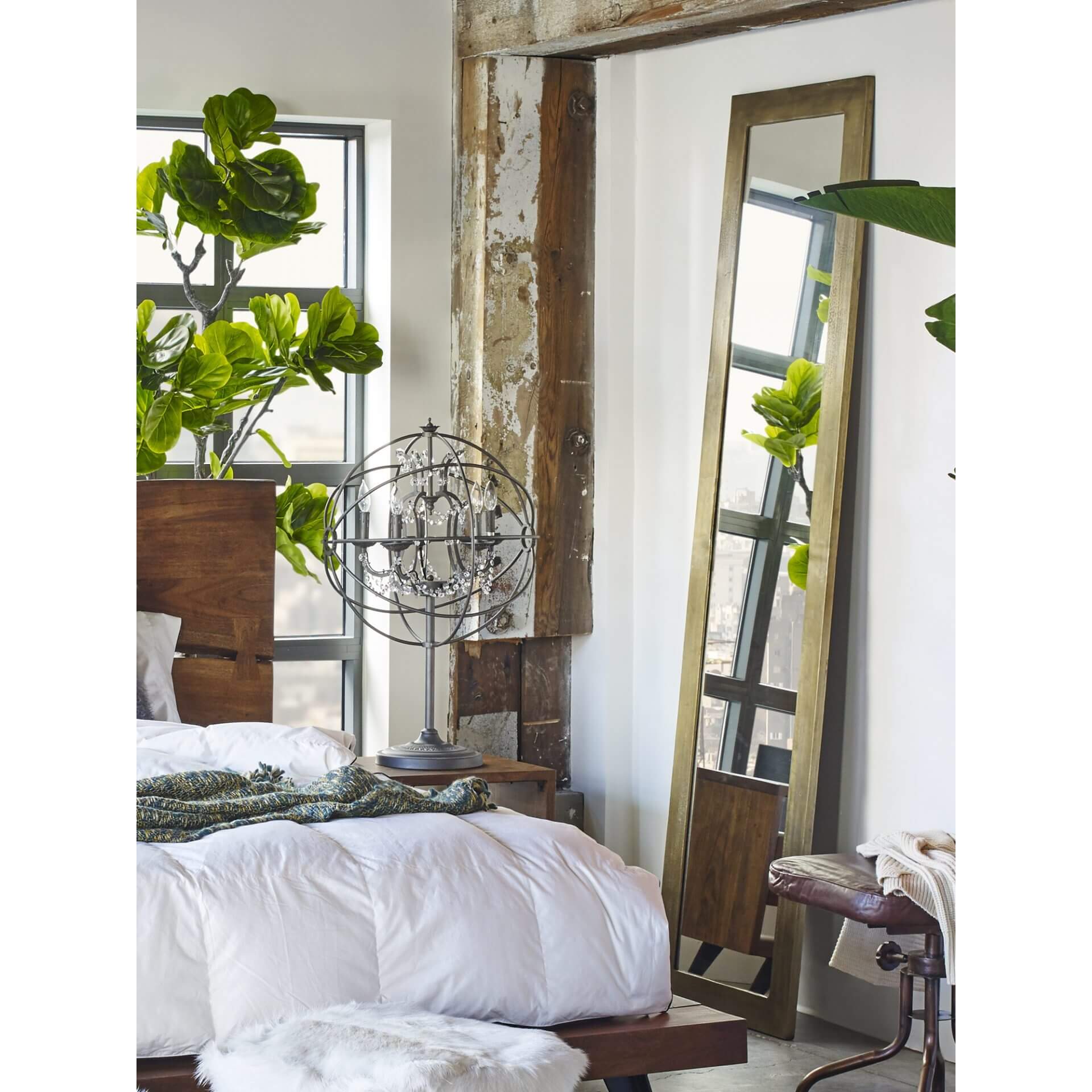 Cate Metal Tall Mirror by MOE'S