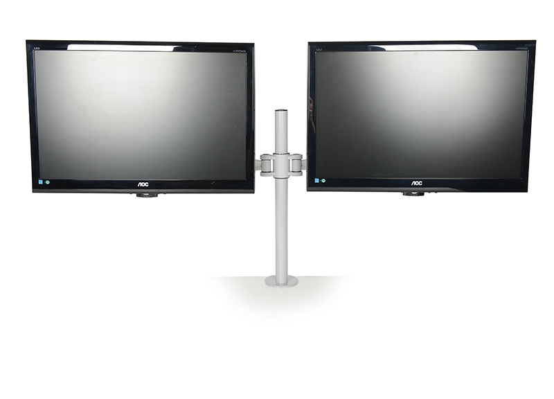 METALICON KARDO Pole Mounted Monitor Arm for 2 Screens