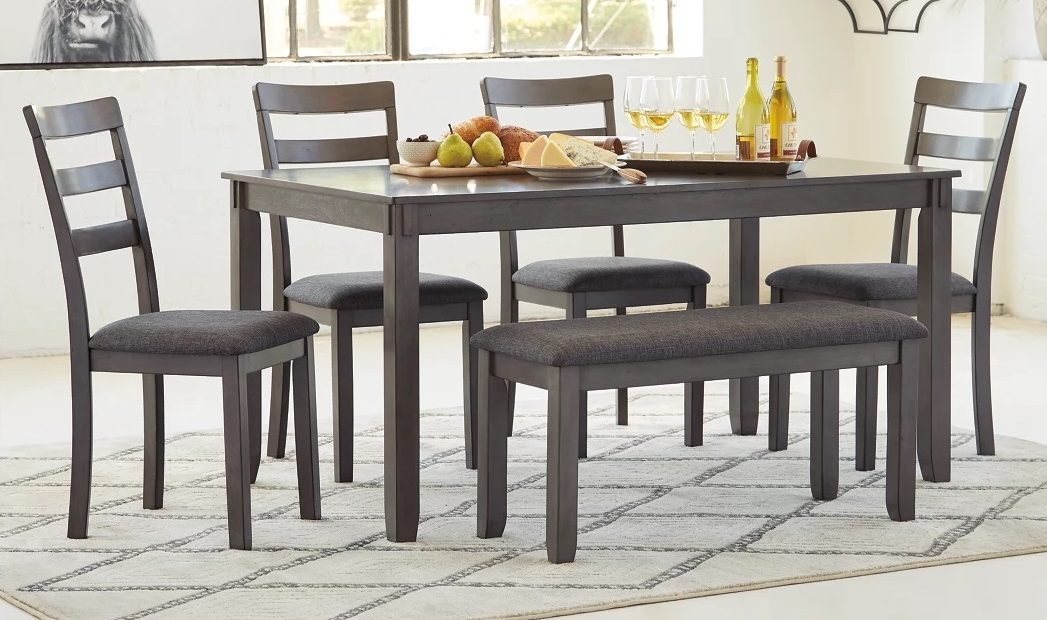 Bridson 6-Piece Fabric/Wood Dining Room Set by Ashley Furniture