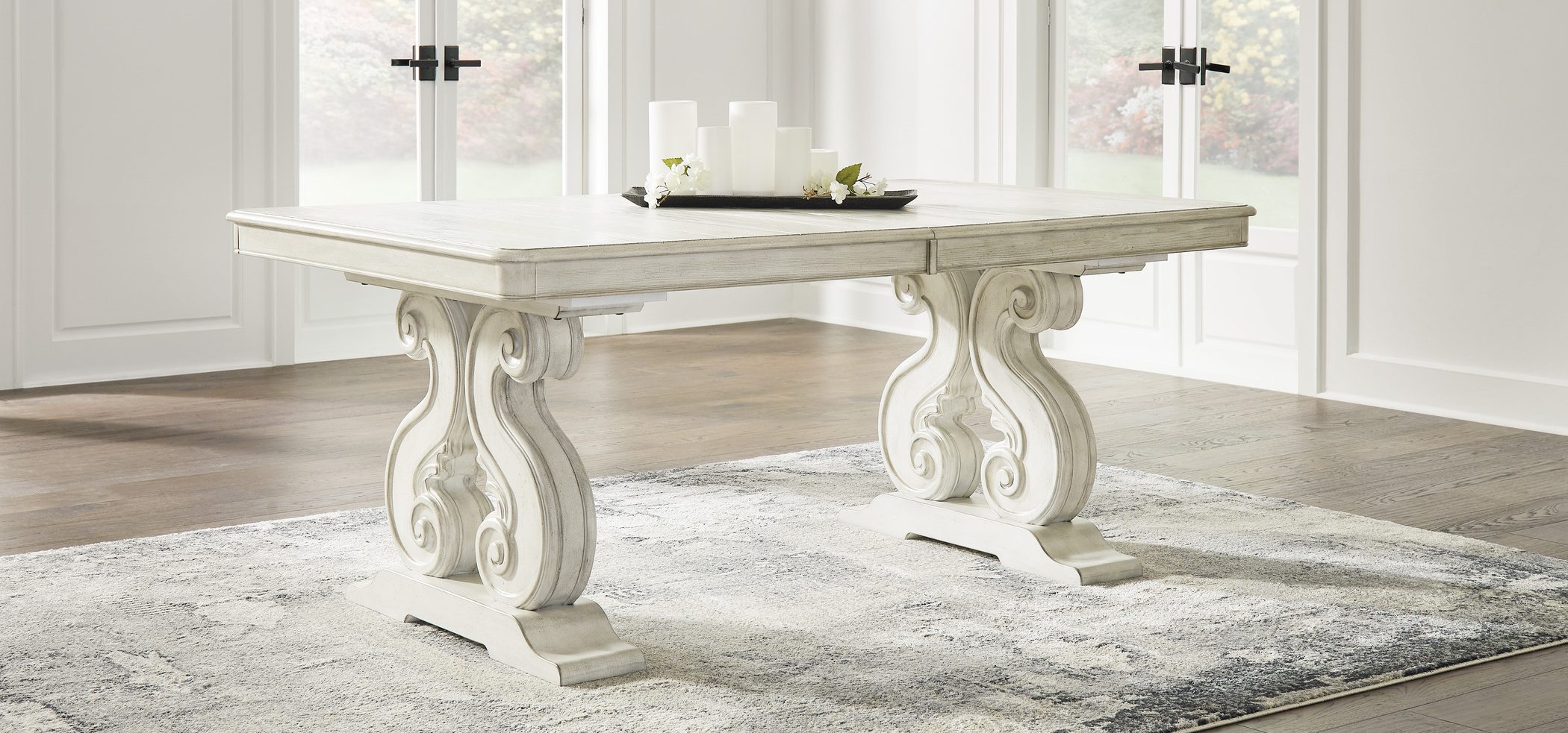 Arlendyne Wood Rectangular Extendable Dining Table by Ashley Furniture